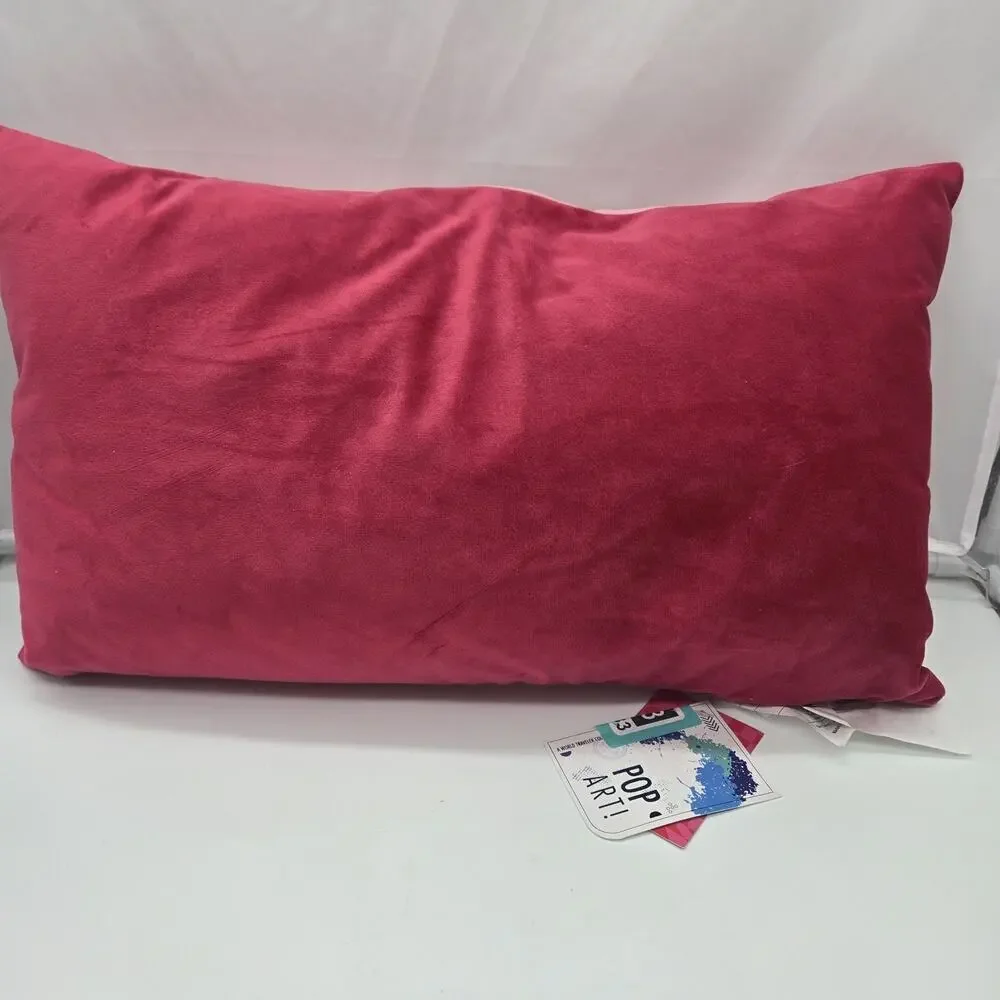 SUNDAY Pop Art Lumbar Pillow 18 X 11